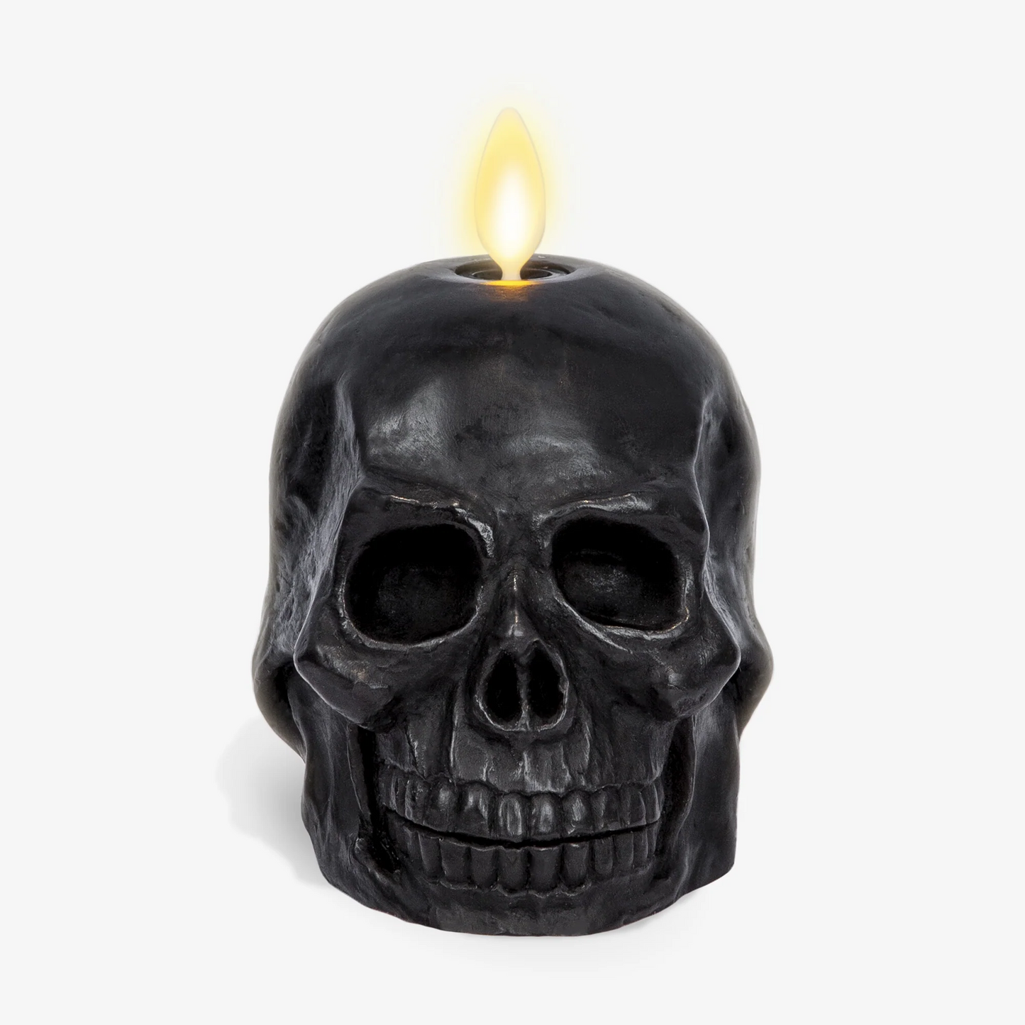 Black Small Flameless Candle Skul