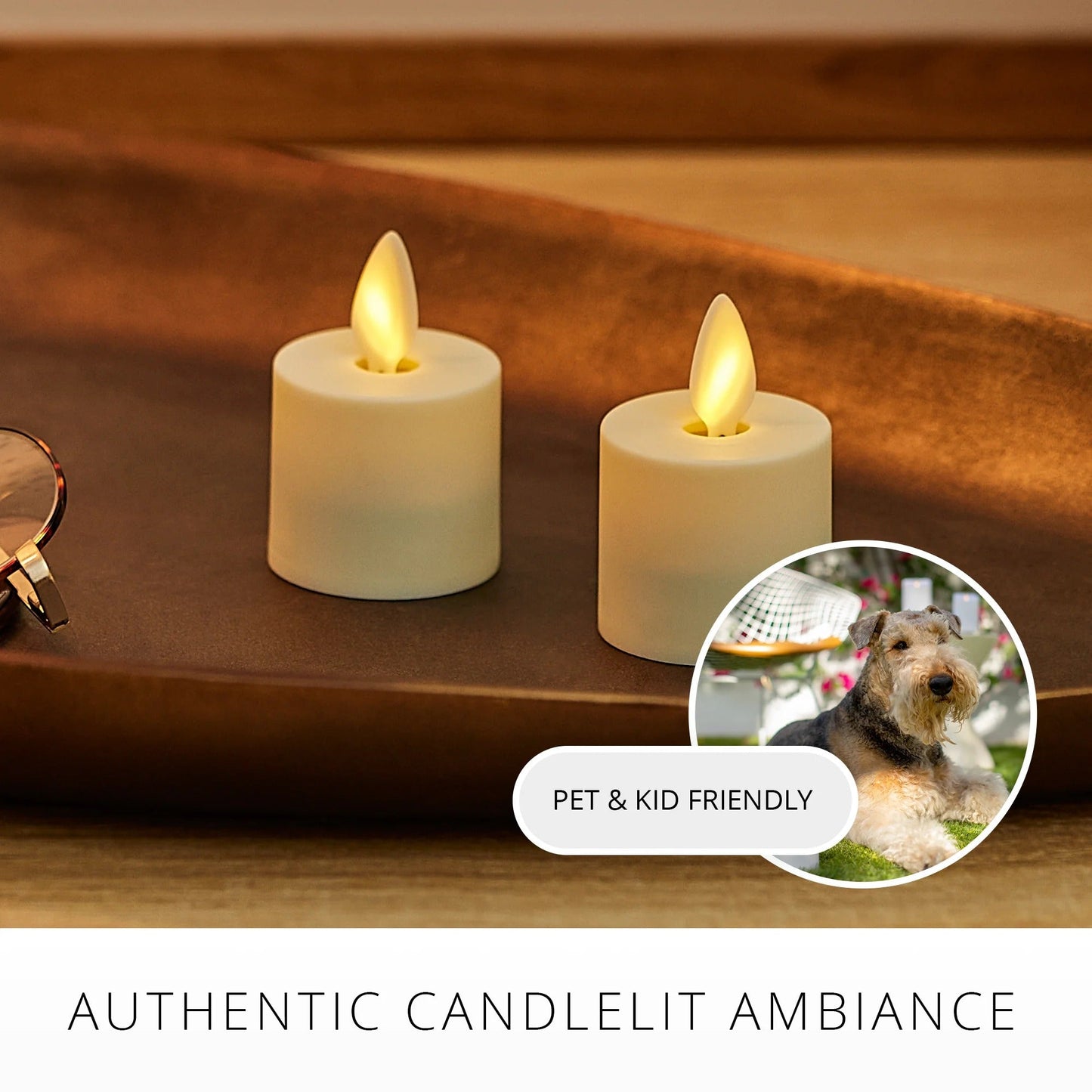 PearllvoryFlameless candle lealights -Set of 2