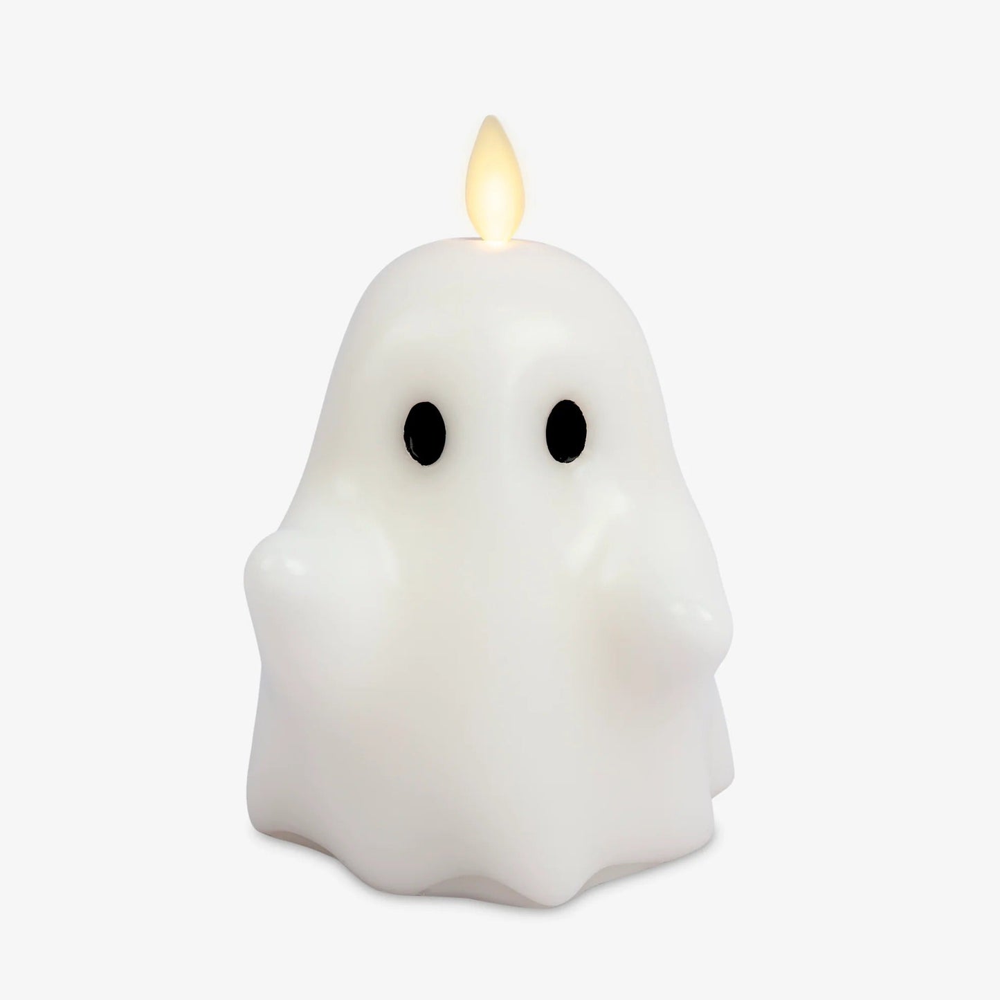 Bright White Flameless Candle Spooky Ghost