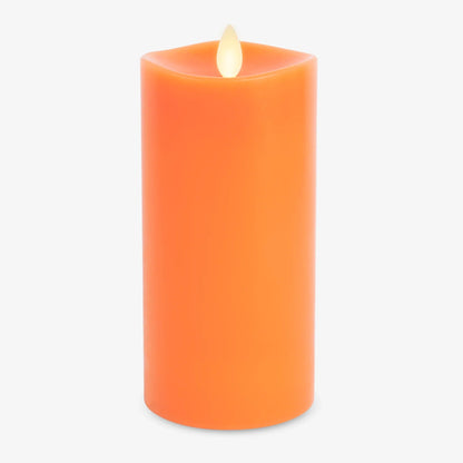 Russet Orange Flameless Candle pillar