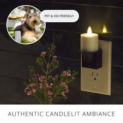 Black Flameless Candle Nightlight